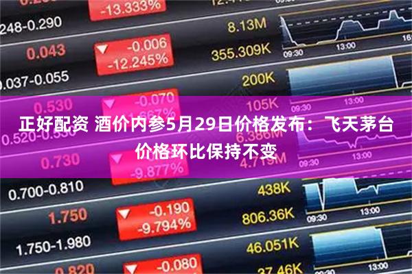 正好配资 酒价内参5月29日价格发布：飞天茅台价格环比保持不变